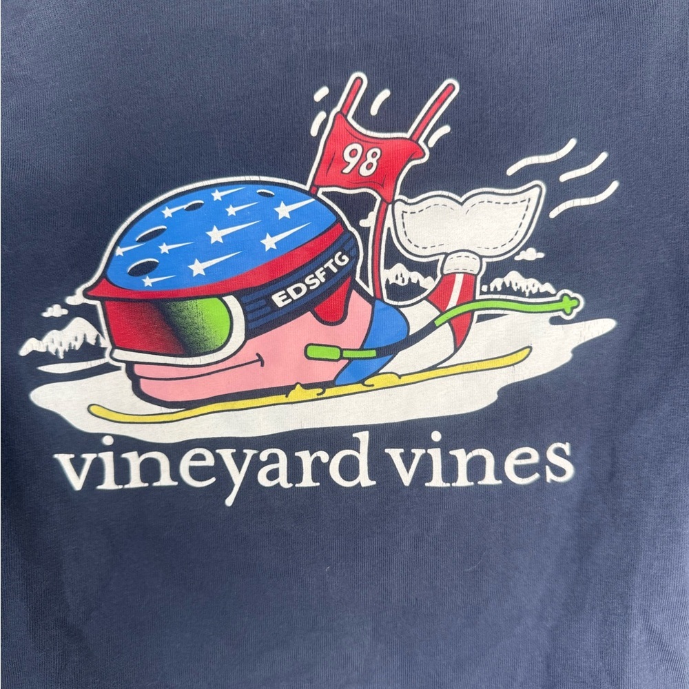 Vineyard vines Kids Navy Long Sleeve Shirt - Picture 3 of 4
